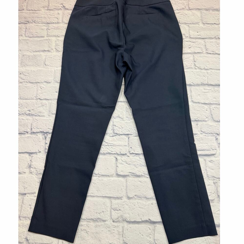 LOFT Julie Skinny Modern Dark Blue Ankle pants Zippered Pockets Sz 8 70268 A465 - Picture 3 of 4